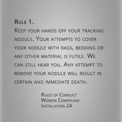 Rule 1. Keep your hands off your tracking nodules...